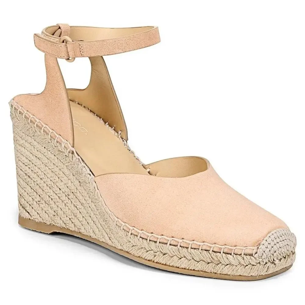 Vince Women's Cecilia Ankle Strap Espadrille Wedge‎ Sandals Size 11 $325